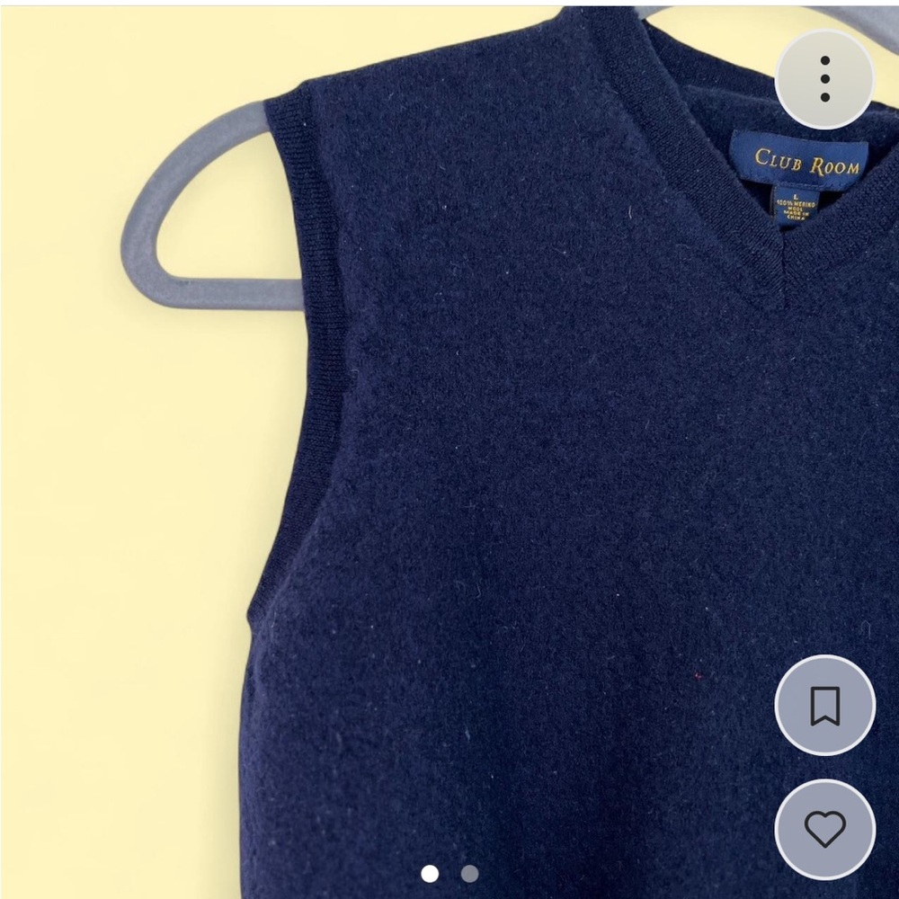 Navy Blue Knit Vest